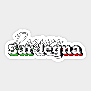 Regione Sardegna --- Retro Design Sticker